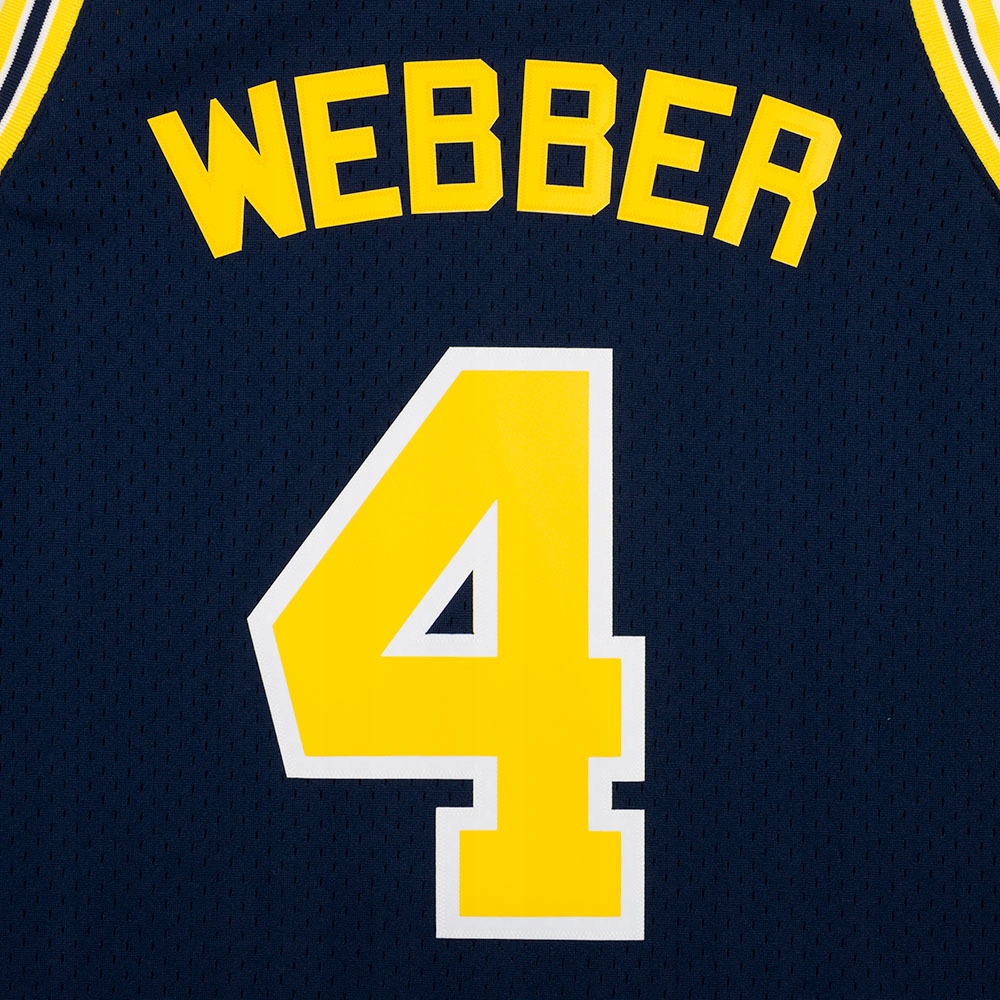 Koszulka Mitchell & Ness NCAA ROAD JERSEY MICHIGAN 1991 CHRIS WEBBER - 2XL Rozmiar XXL