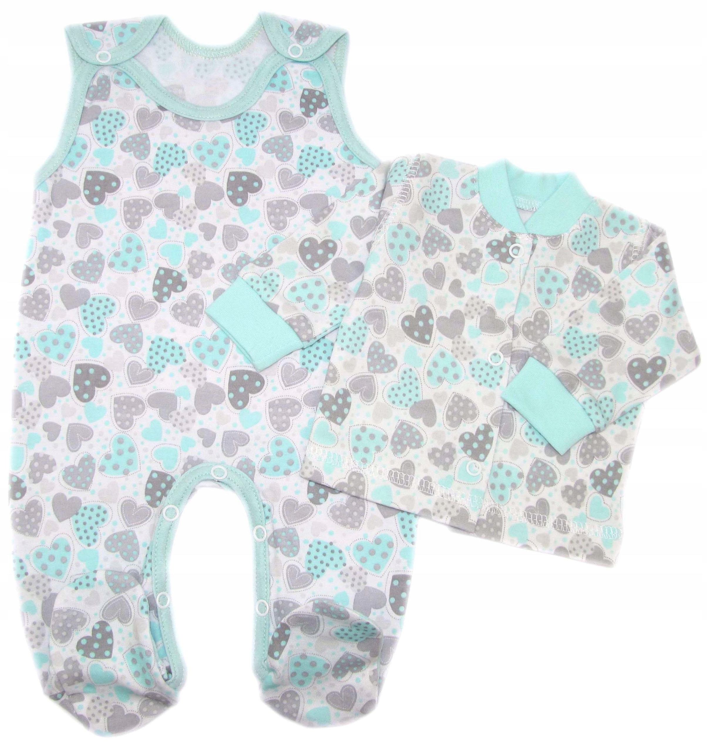 KOMPLET NIEMOWLĘCY ŚPIOCHY + KAFTANIK r.68 /55/