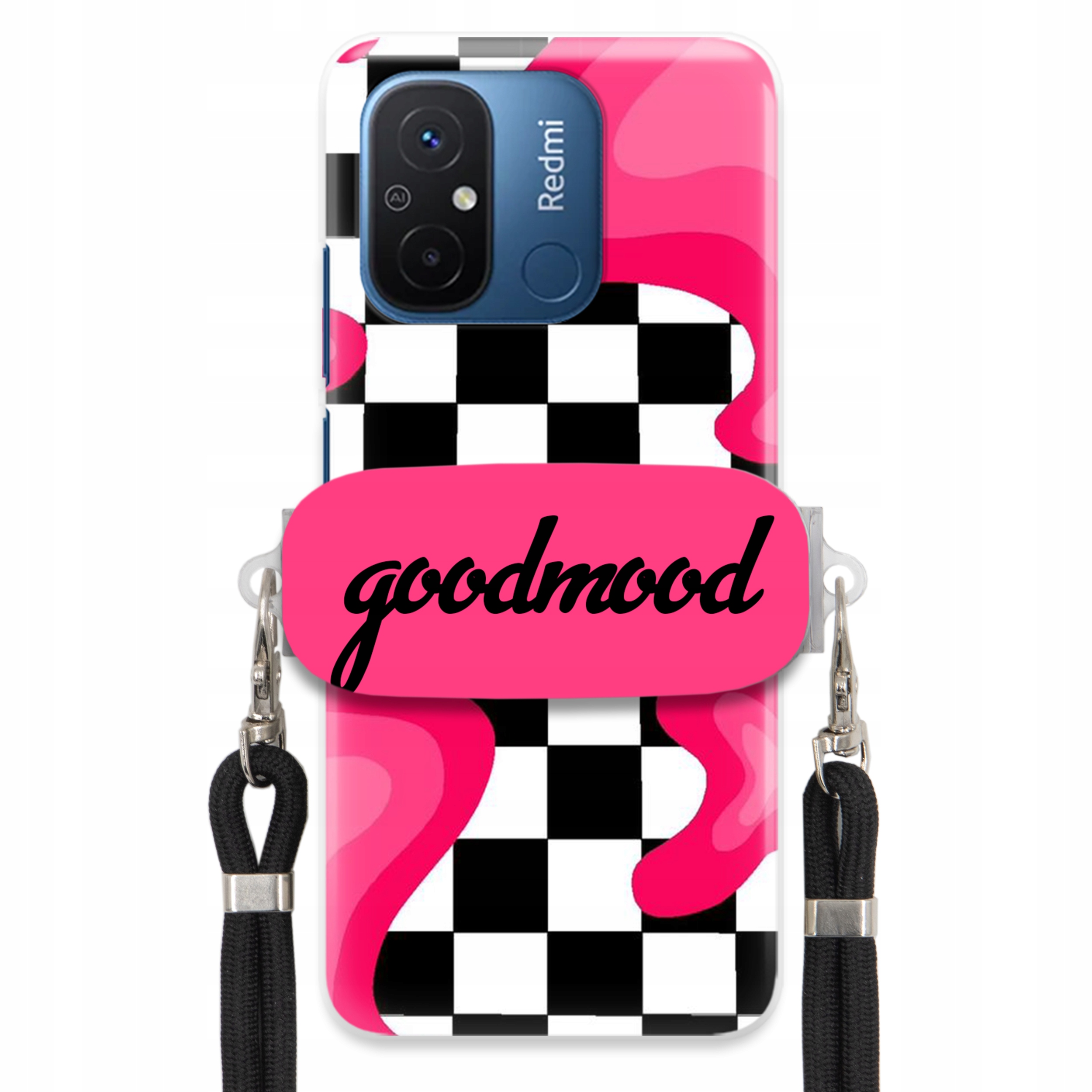 Puzdro Pre Xiaomi Redmi 11A Sada Case Držiak Vodítko Čierna Pre Teen Splash