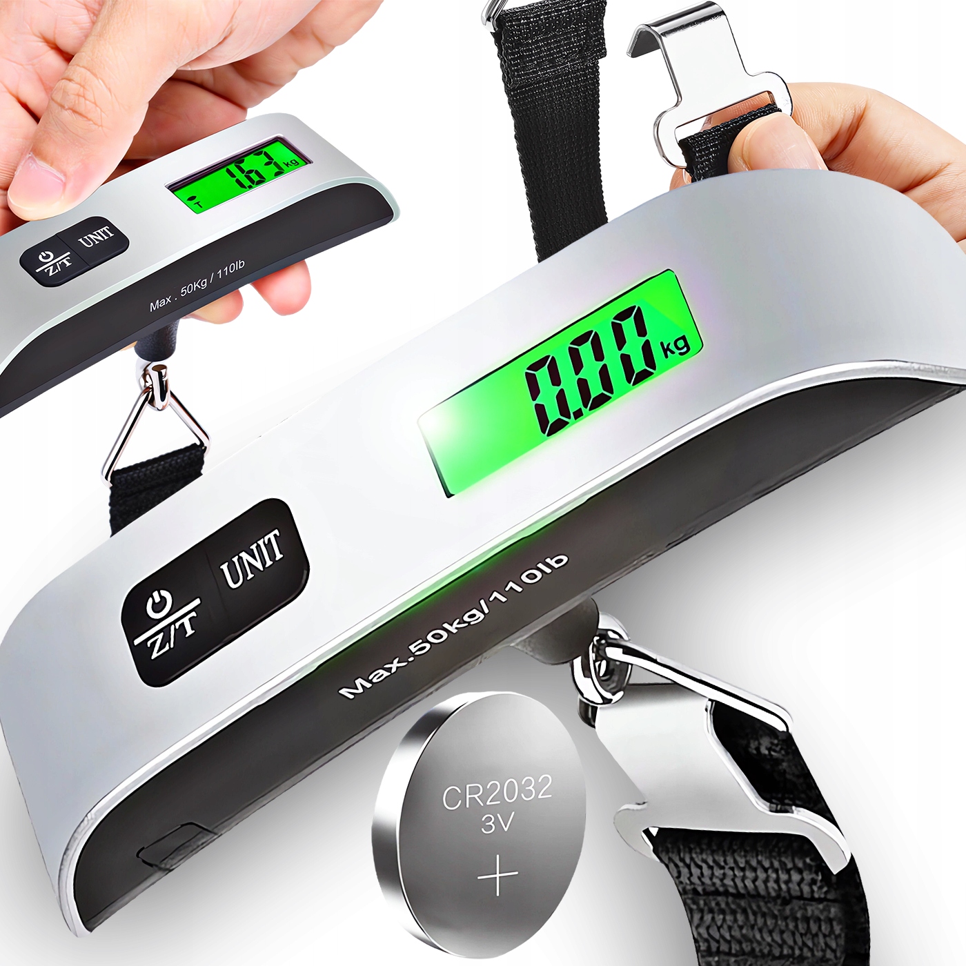 Cyfrowa Elektroniczna Podróżna Waga Bagażowa Lotnicza Turystyczna 50 Kg