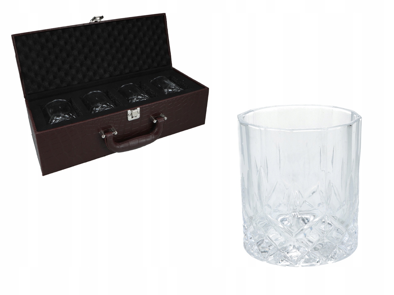 Sada 4 Sklenice Na Whisky Koňakové Sklo Elegantní Sada Jako Dárek