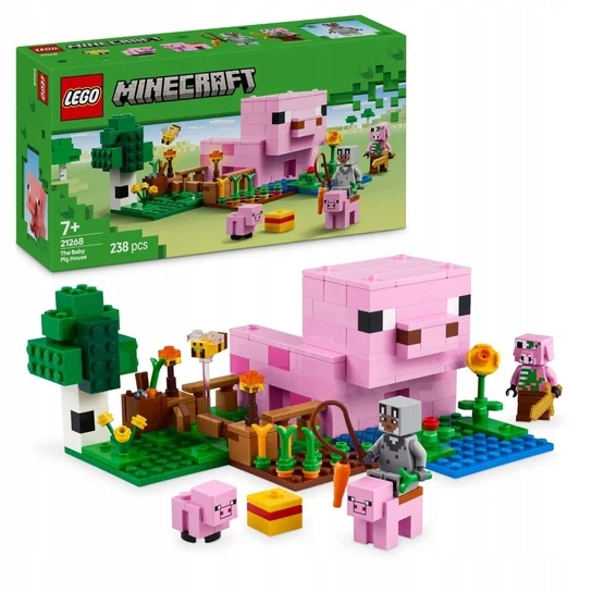 Lego 21268 Minecraft Dům prasátka 238 dílků