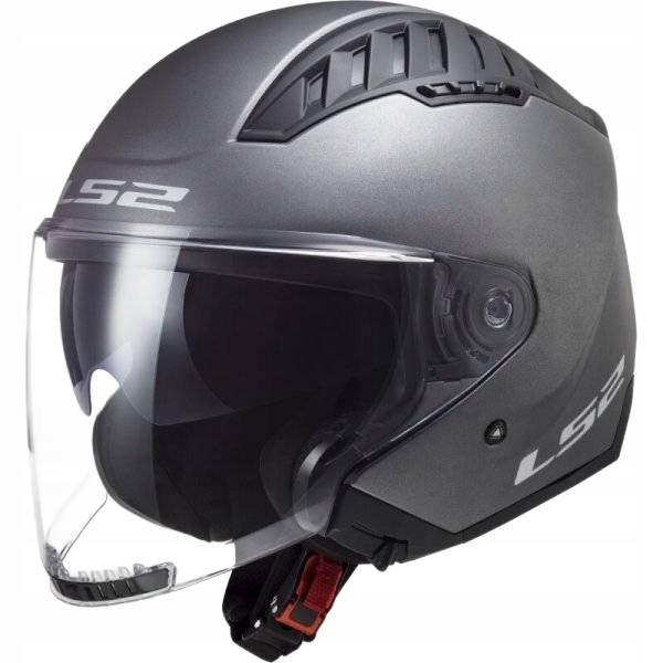 LS2 Kask Motocyklowy Otwarty Szyba Blenda OF600 Copter II Matt Titanium XL
