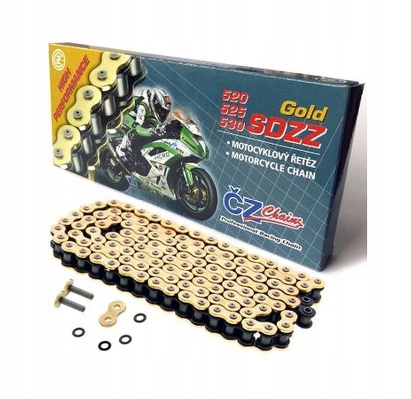 Hnací Reťazec 520 Sdzz (110 Článkov) Active Ring (x-ring) Zlatý Do 900