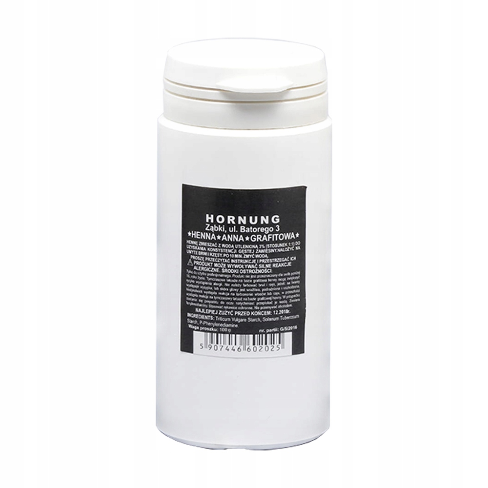 Hornung Henna v prášku „Anna“ Grafitová 100 g