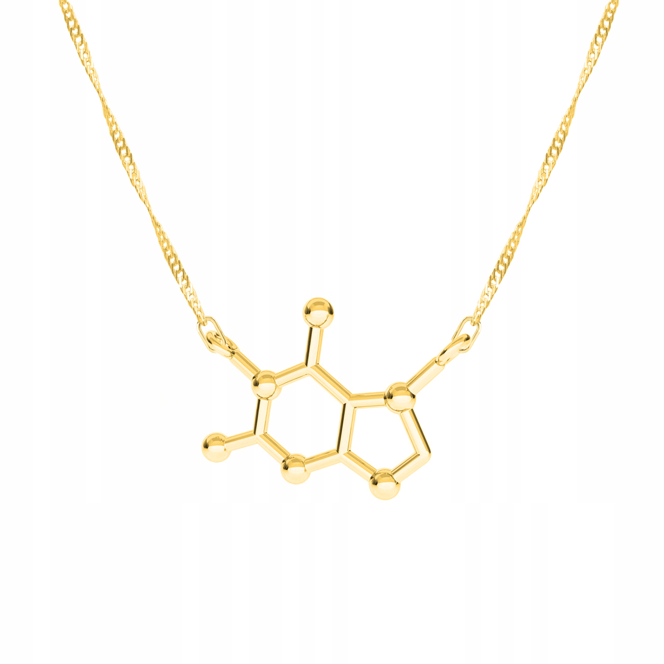 Řetízek zlatý náhrdelník stříbro 925 Vzor Čokoláda