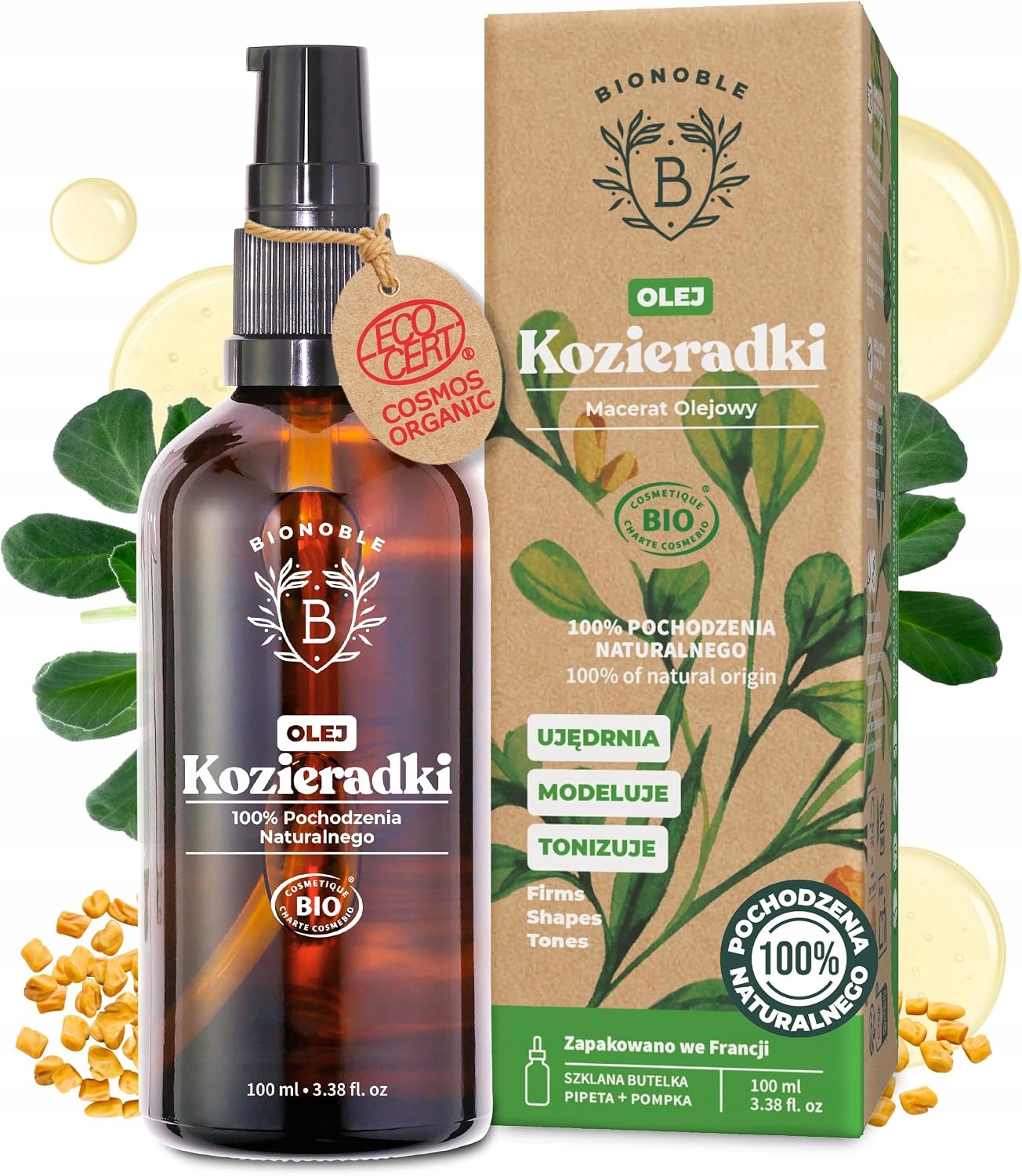 Bionoble Olej z Pískavice 100ml zpevnění pokožky vlasů Bio