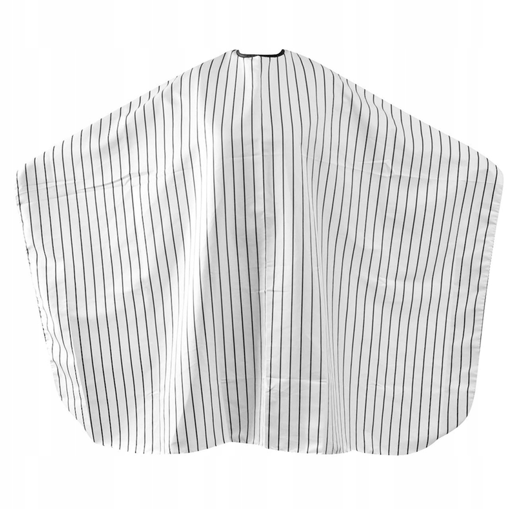 Fox Barber Expert Kadeřnická Pláštěnka Bílá S Širokými Černými Pruhy