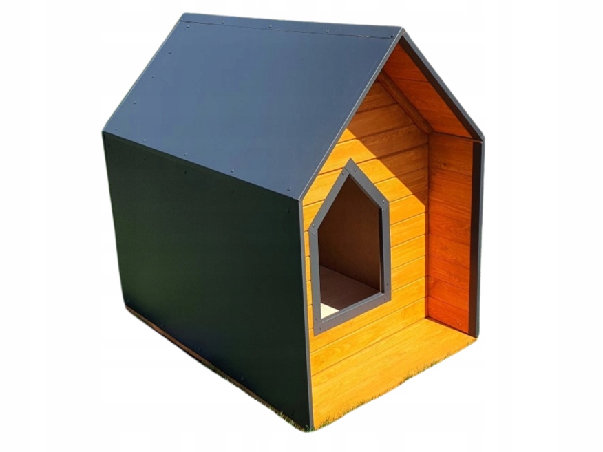 Levně Buda pro psa Budy L 10 Zateplená kompletně složená Paleta Moderní Domeček