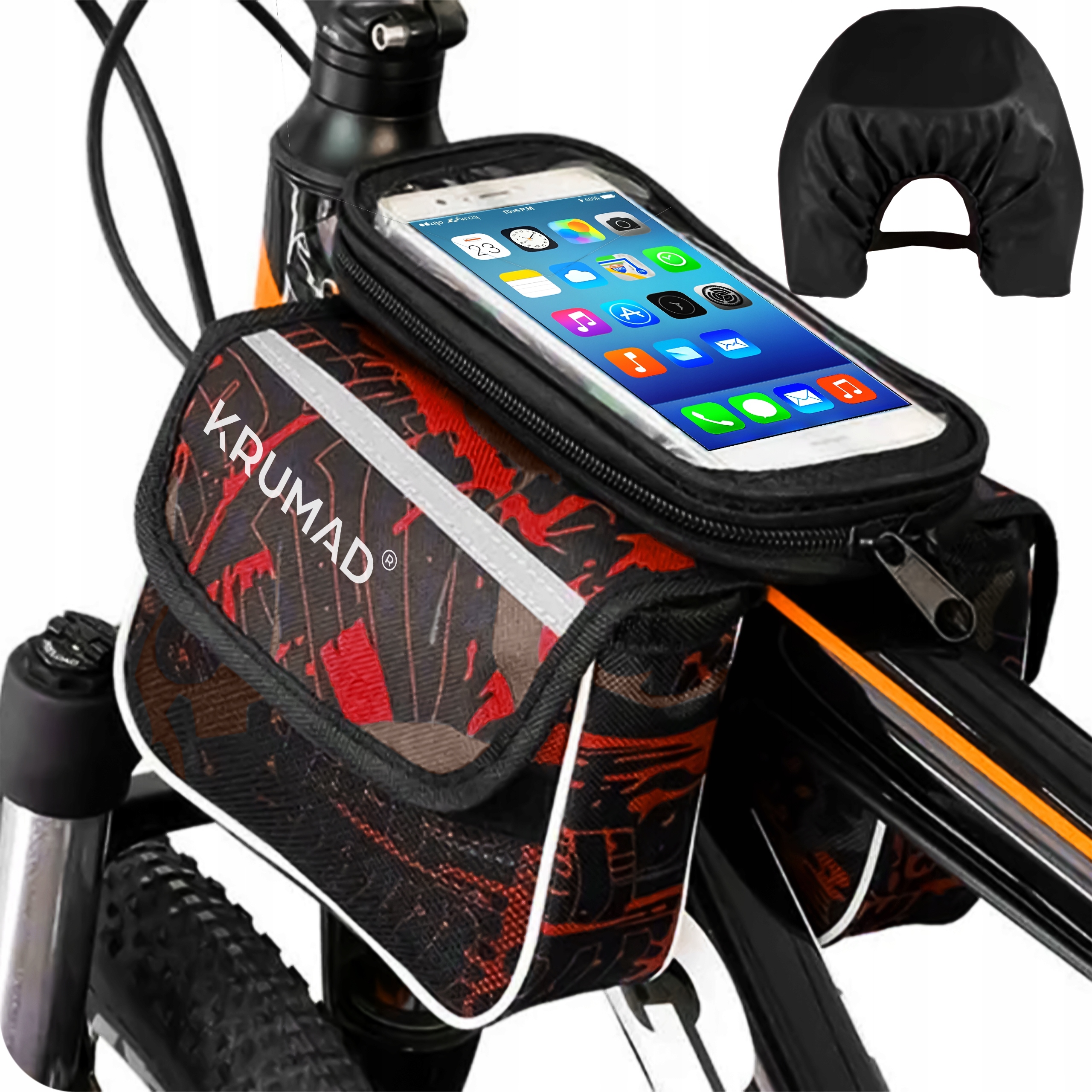 Torba Rowerowa Sakwa Uchwyt Na Rower Z Etui Na Telefon Pokrowiec Rowerowy