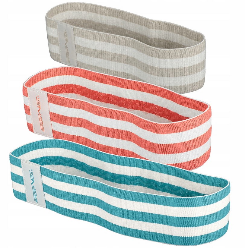 ZESTAW GUM DO ĆWICZEŃ HIP BAND TAŚMY MATERIAŁOWE