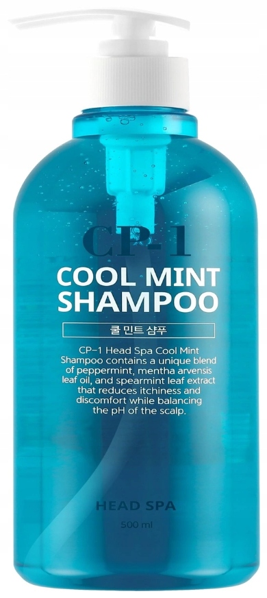 Szampon CP-1 Head Spa Cool Mint Shampoo 500ml Działanie oczyszczanie