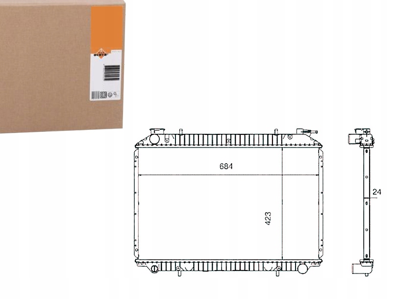 NRF CHŁODNICA SILNIKA NRF, 519534