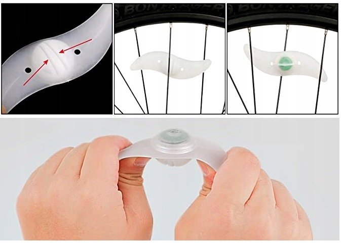 LAMPKI ROWEROWE NA SZPRYCHY ROWER DLA DZIECI HIT Rodzaj brak informacji