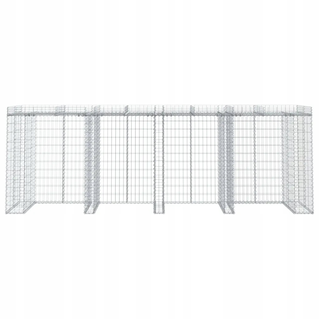 Levně Gabionové pouzdro pro odpadkový koš, 350x91x120 c