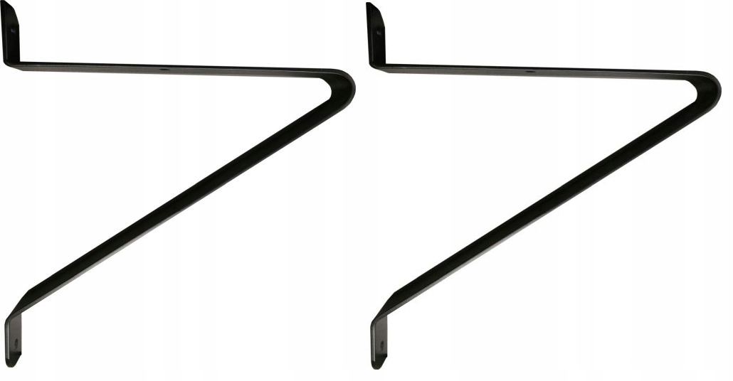 Podpórka półki GALA GTV czarny mat - 2szt. LOFT