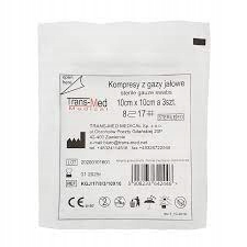 

Kompresy gazowe jałowe 10 cm x 10 cm 1 szt.