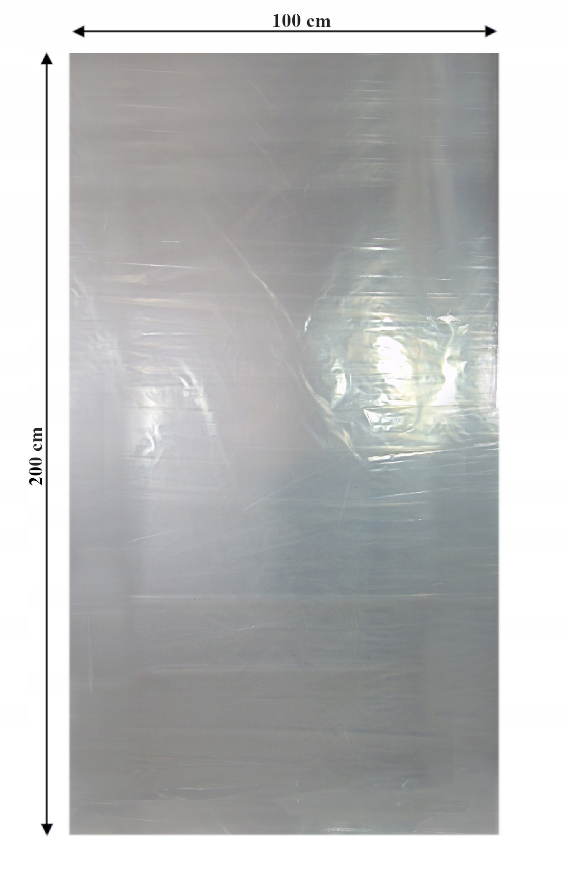 

Worki foliowe przezroczyste 100x200cm 50mik, 10szt