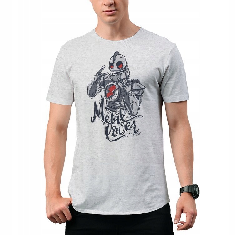 

Koszulka T-Shirt Metal Cover Robot S