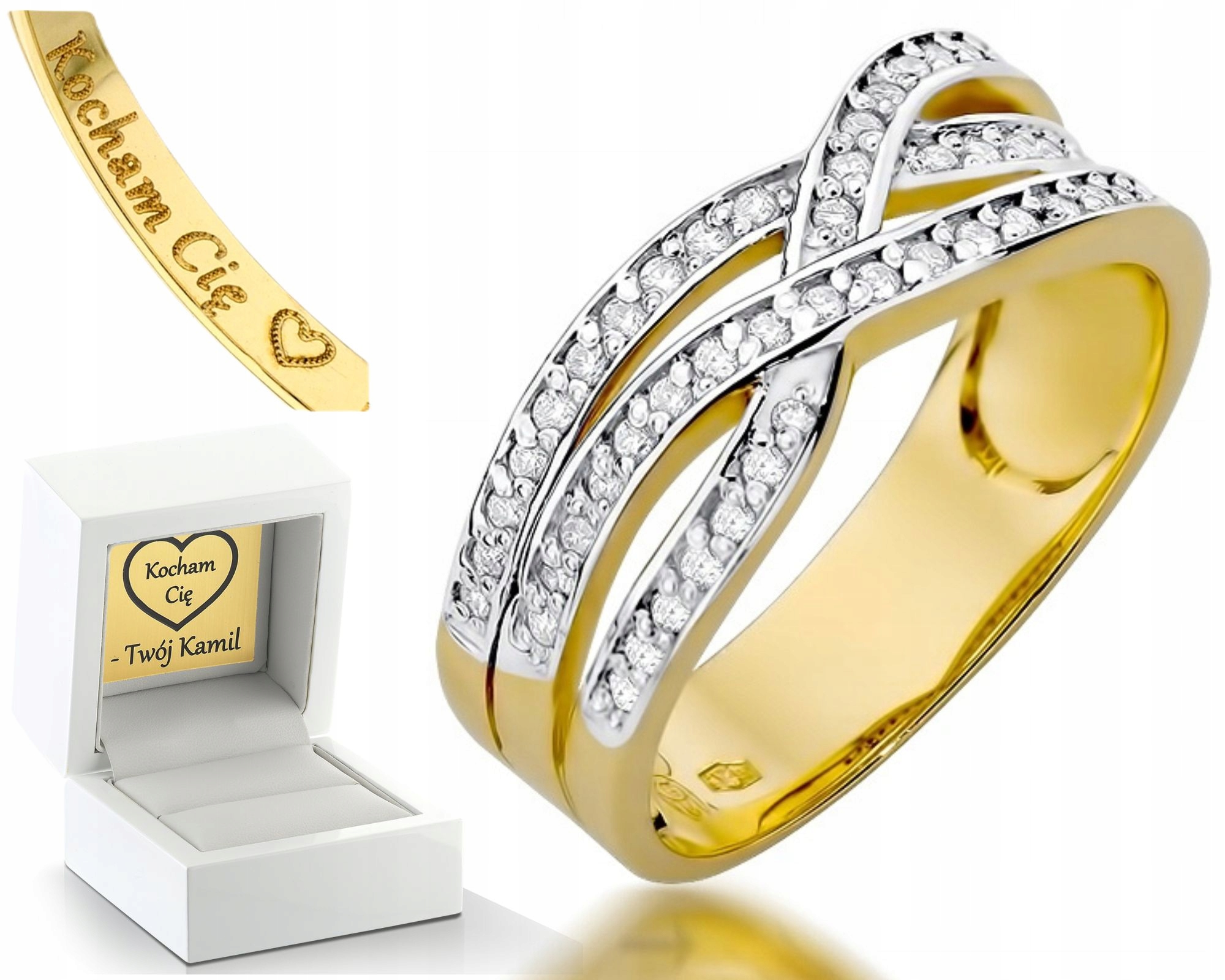 Zlatý Prstýnek S Brilianty 585