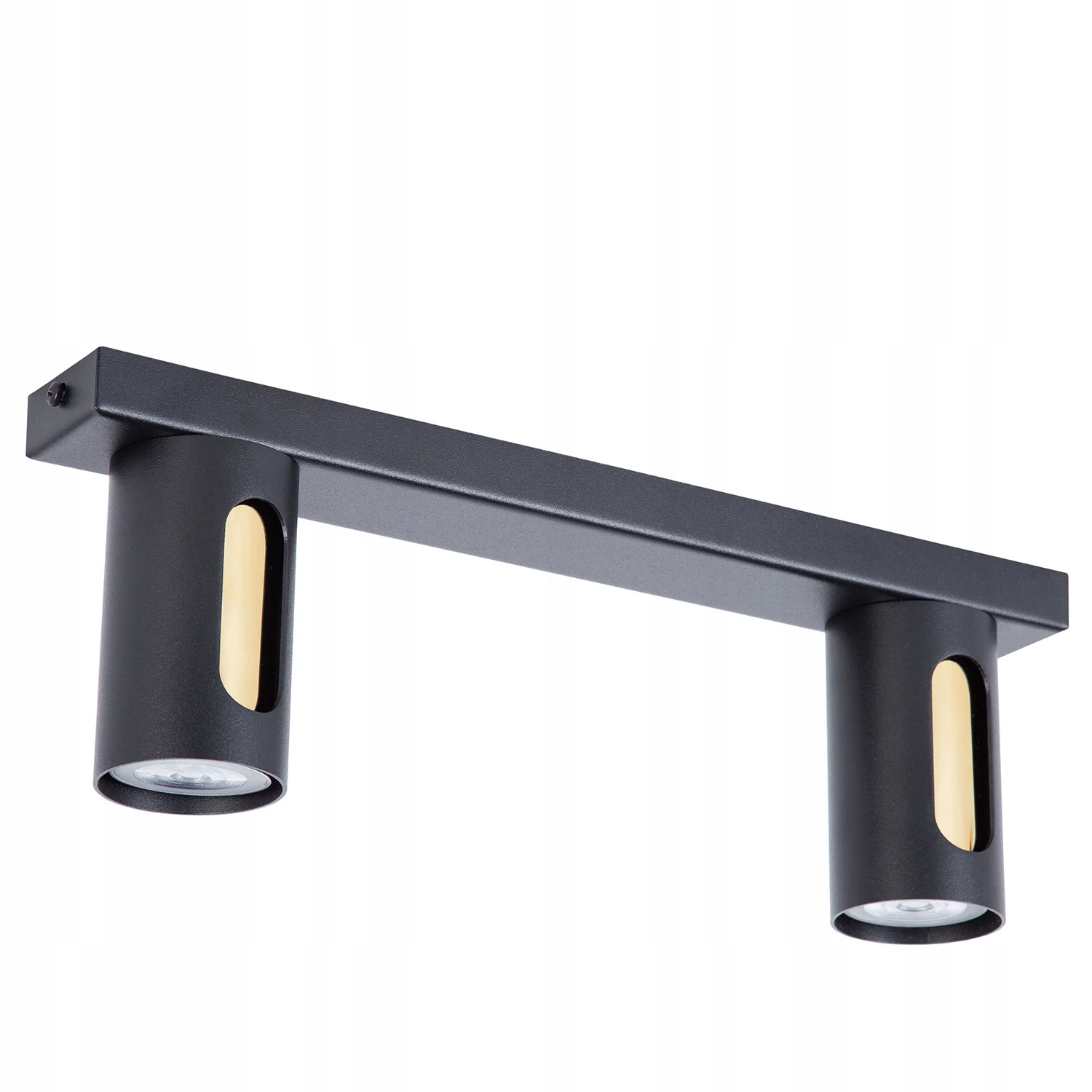 Moderná stropná lampa Sigma Lighting Flow 38 cm, čierna-zlatá, 2xGU10