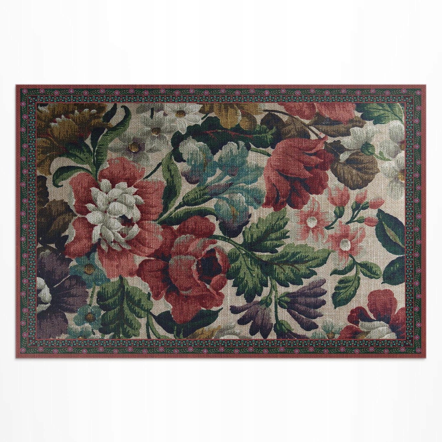 Vinylový koberec na terasu Balkón Jemný kvetinový vintage vzor 180 x 120 cm