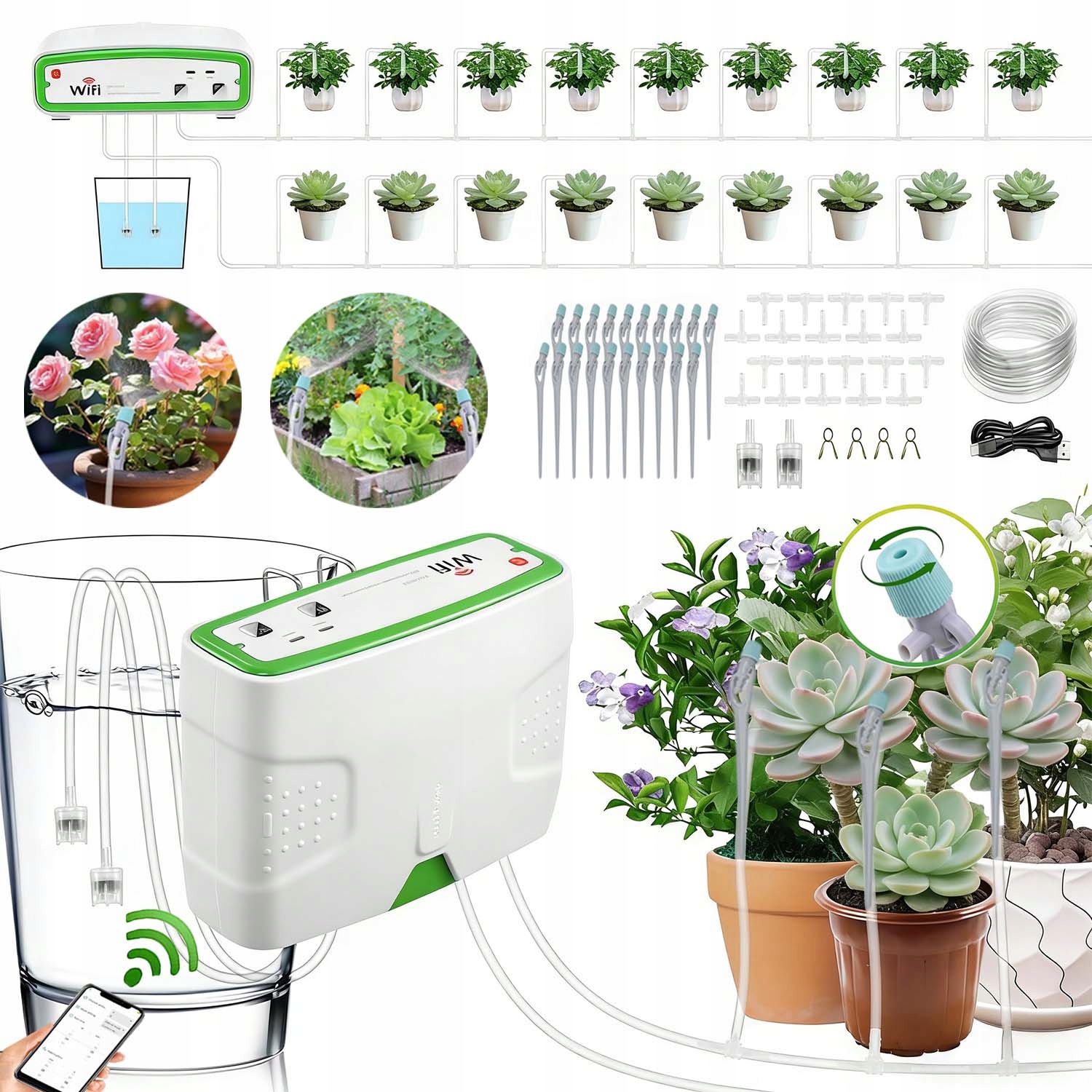 Automatický Zavlažovací Systém Pro Rostliny V Květináčích Wifi Sada Usb