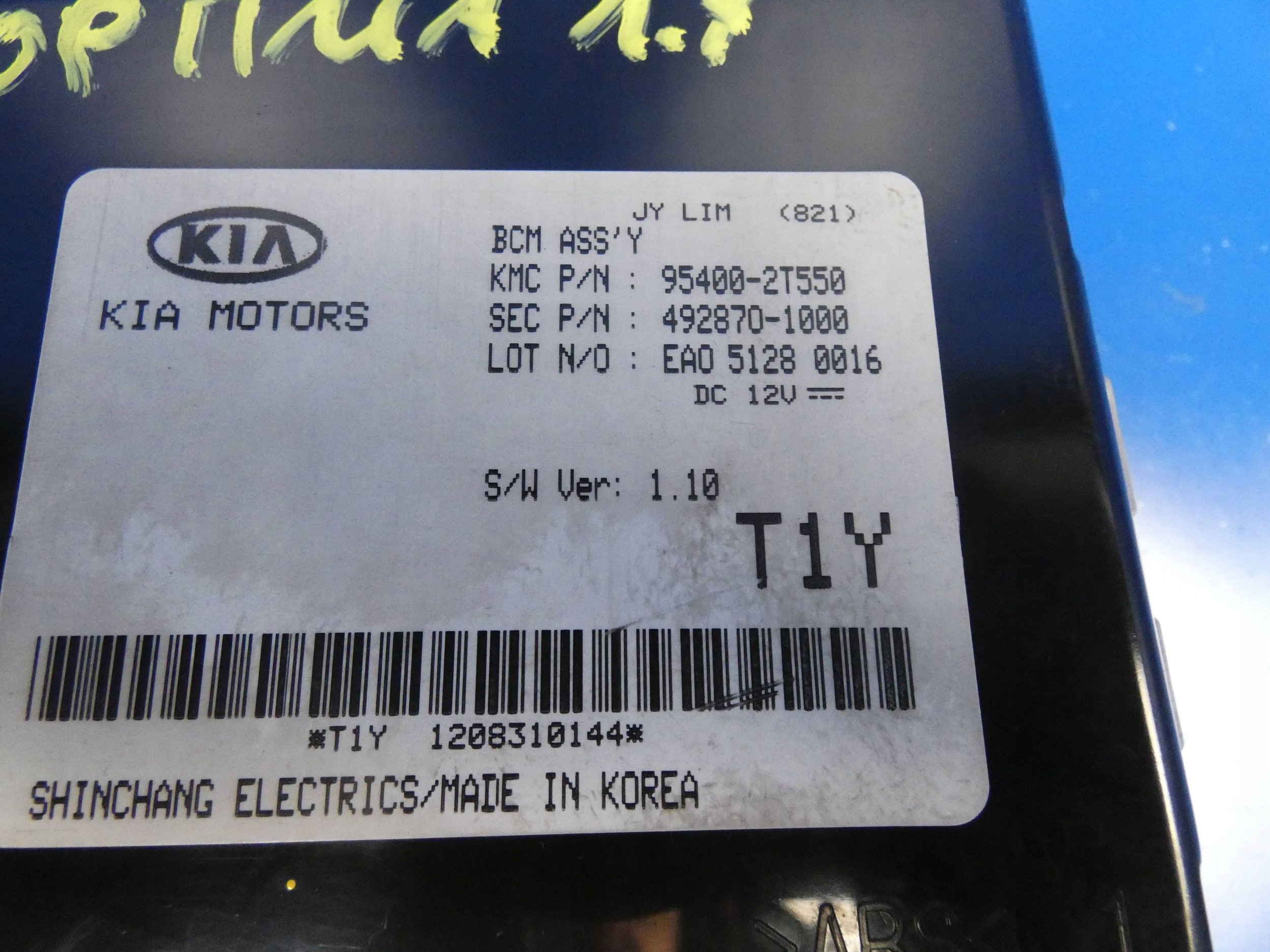 KIA OPTIMA III module control unit KOMFORTU