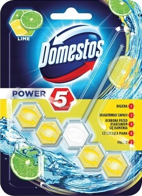 

Domestos Power 5 Lime Zawieszka Kosz Do Wc 55g