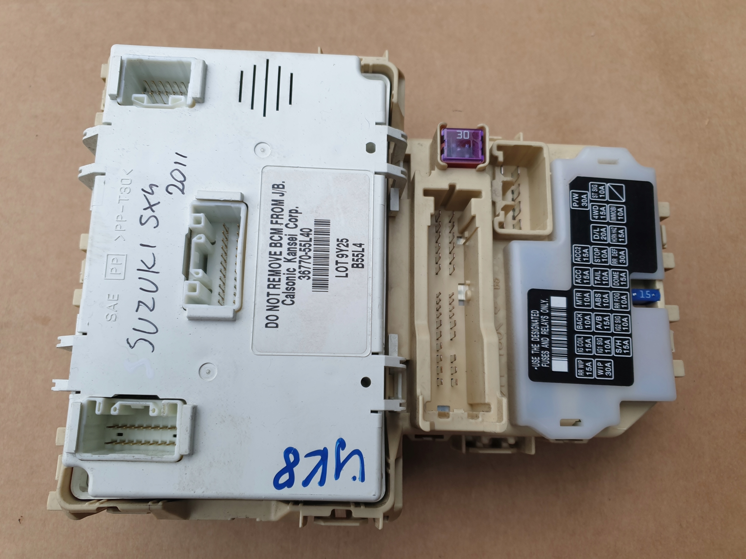 module control unit BSI SEDICI SX4 2009- 36770-55L40
