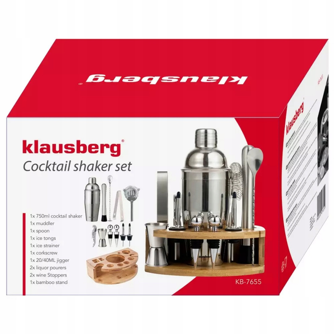 ZESTAW PRZYBORÓW BARMAŃSKICH KLAUSBERG KB-7655 EAN (GTIN) 5908287276550