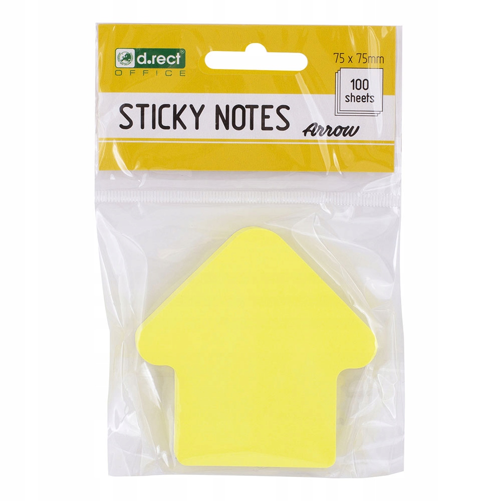 NOTES SAMOPRZYLEPNY D.RECT 75x75mm 100K STRZAŁKA EAN (GTIN) 5902308718043