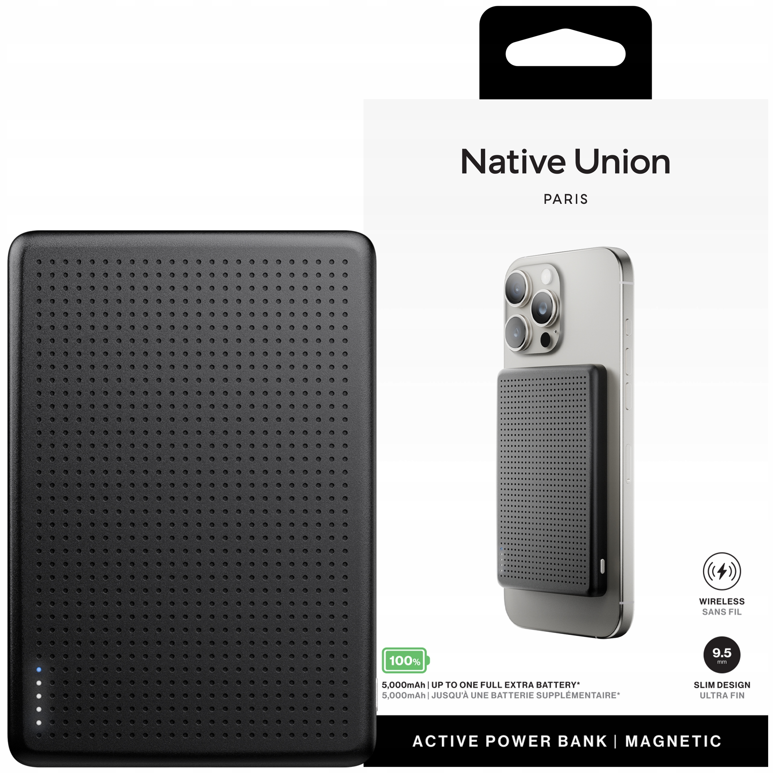 Native Union Active Magnetická PowerBanka 5000 mAh Qi2 s MagSafe pre iPhone