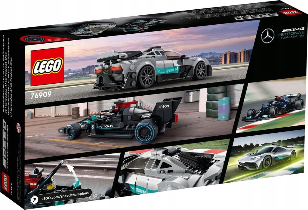 KLOCKI LEGO SPEED CHAMPIONS 76909 MERCEDES AMG F1 I AMG ONE 7 SPORT + TORBA Liczba elementów 564 szt.