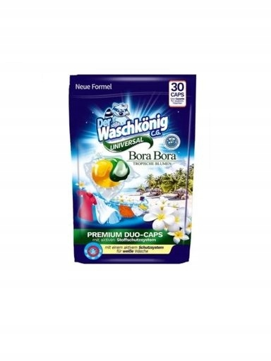 2x Waschkonig, Kapsle na praní Bora-Bora Universal, 30 kusů