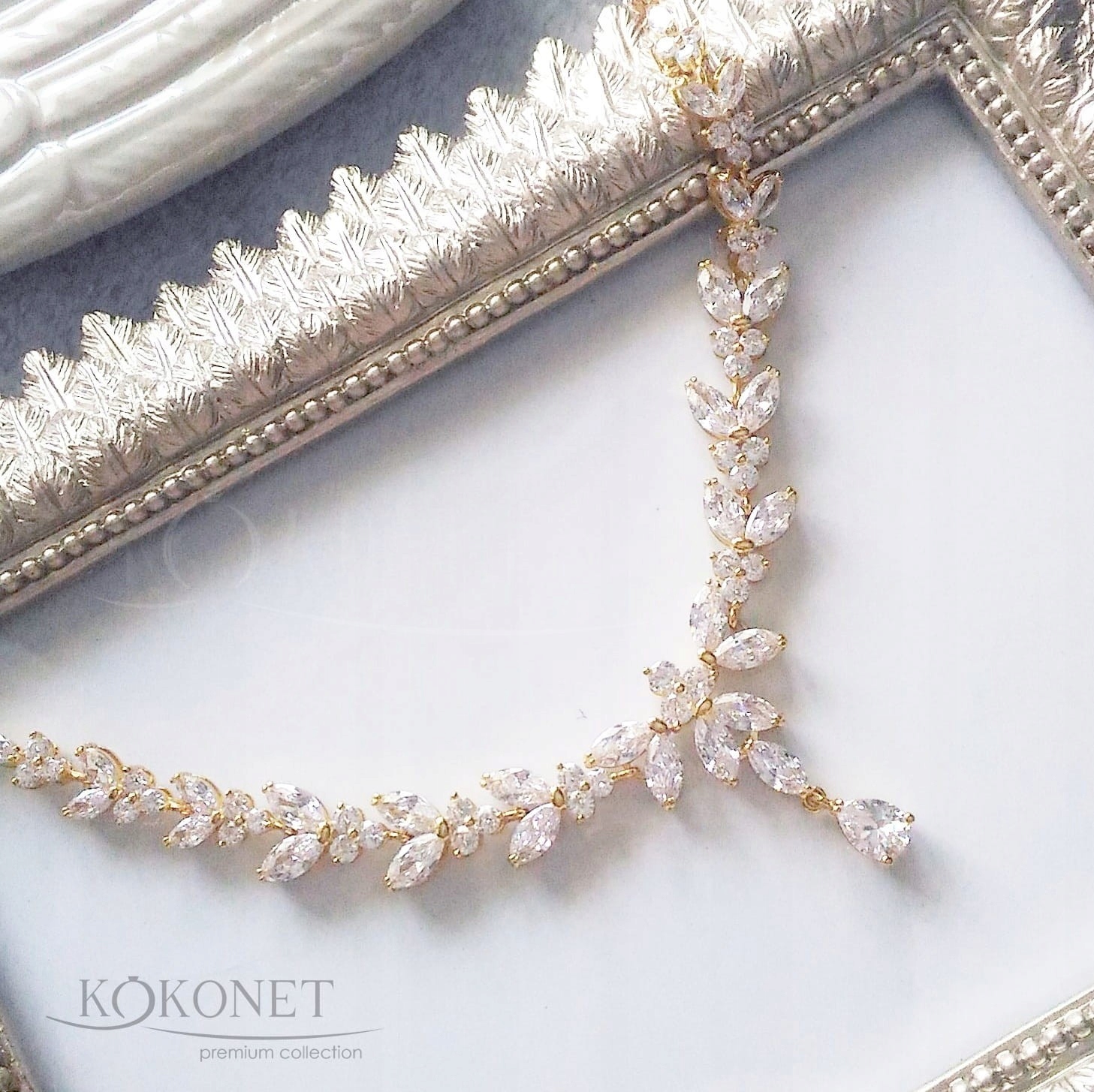 Kolia złota pozłacana okazała BŁYSZCZĄCA gwarancja Marka Kokonet