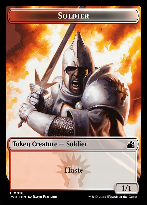 MtG: Soldier Token (Red and White 1/1) (RVR)
