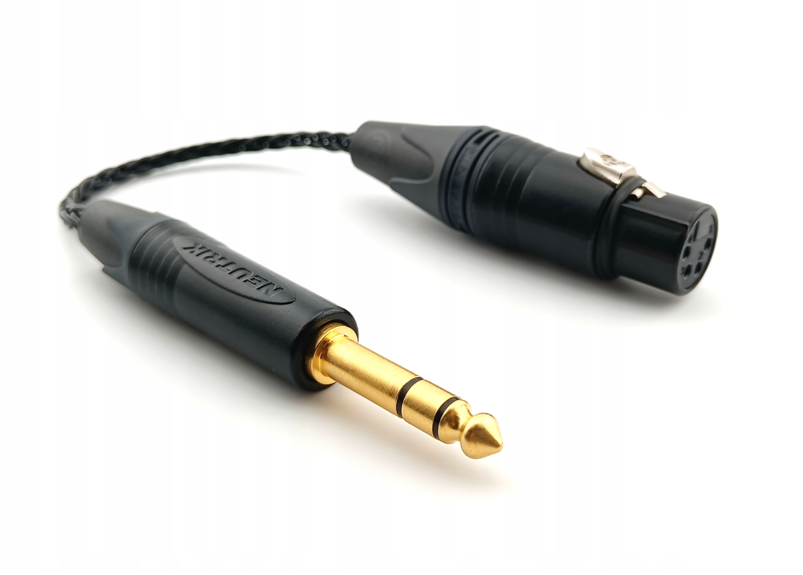 Vyvážený Adaptér Xlr konektor 4 Pin Jack 6,3 mm měď 6N Occ