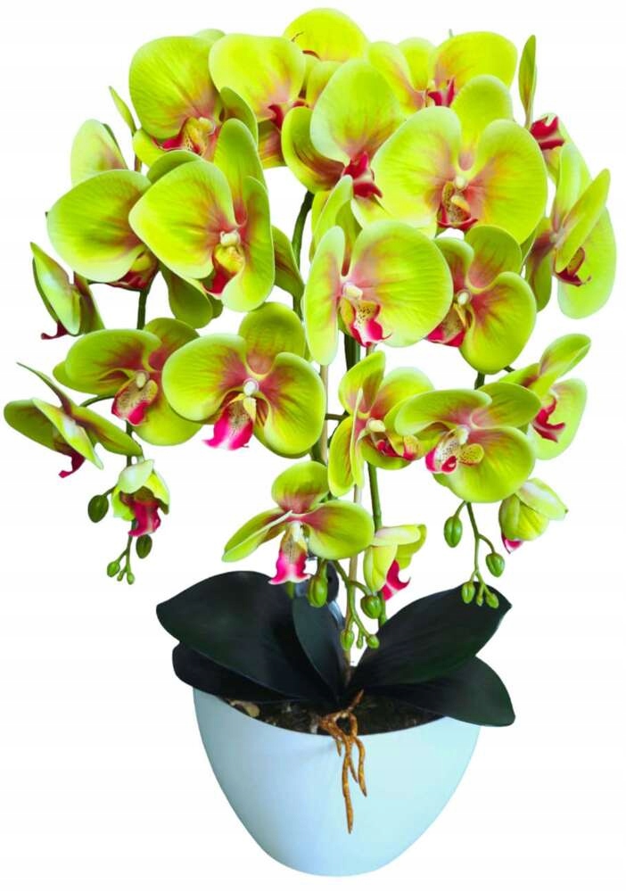 SZTUCZNY STORCZYK ORCHIDEA 3 pędy KOMPOZYCJA KWIATOWA 60 CM 3pgz Stan opakowania oryginalne