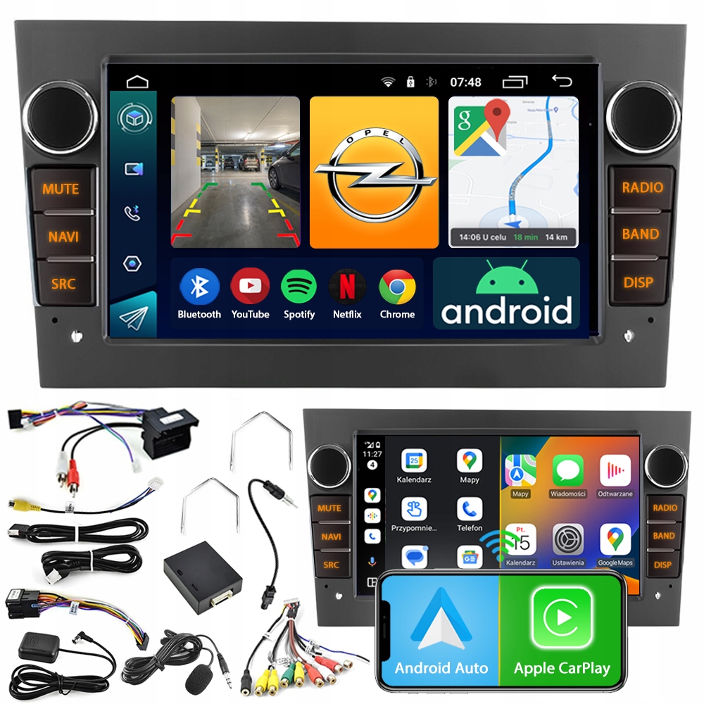 Rádio Navigácia Android Opel Astra H Corsa D Zafira B Vectra C Bluetooth