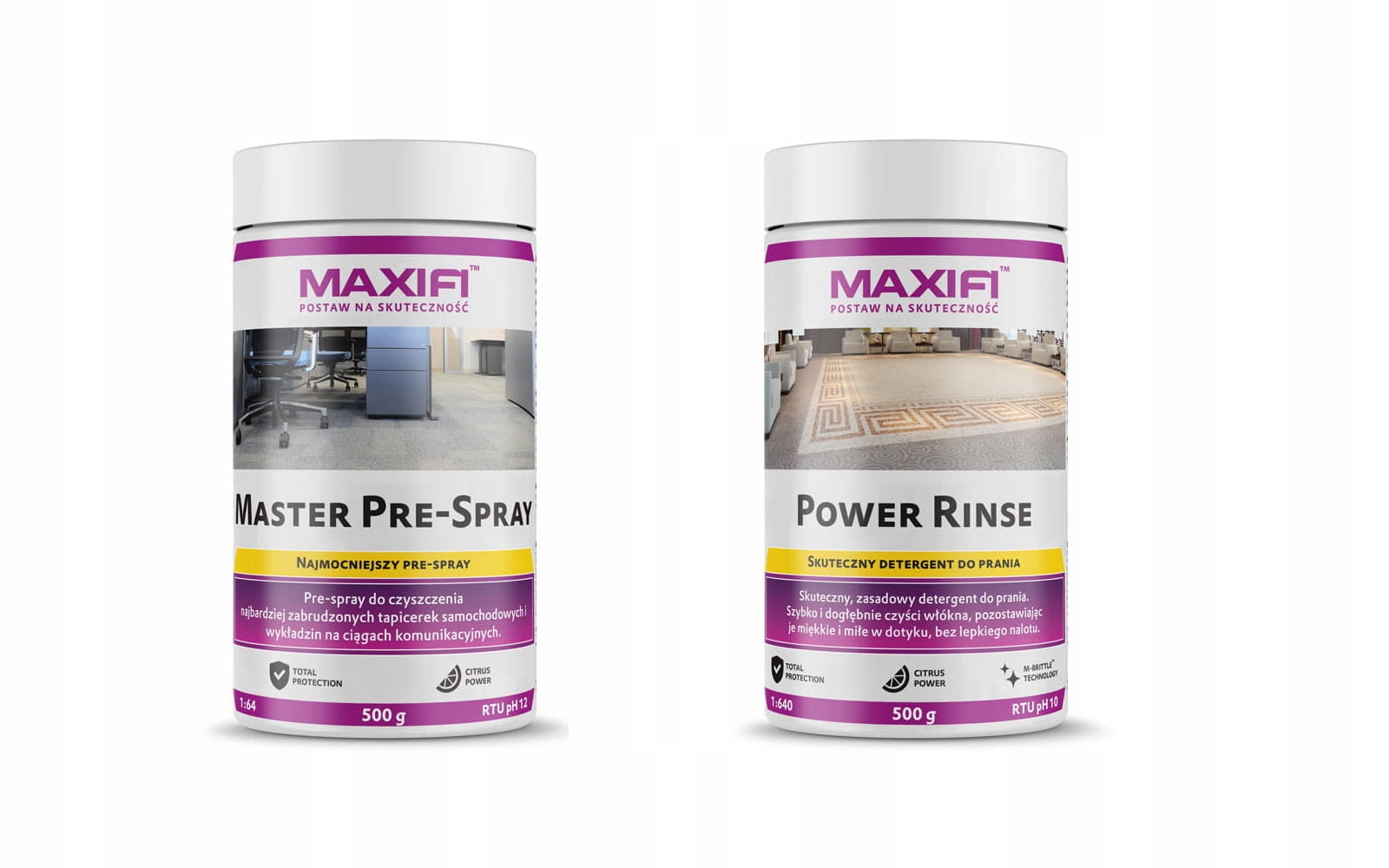 Maxifi Master Pre-Spray Power Rinse 2x500 г Комплект