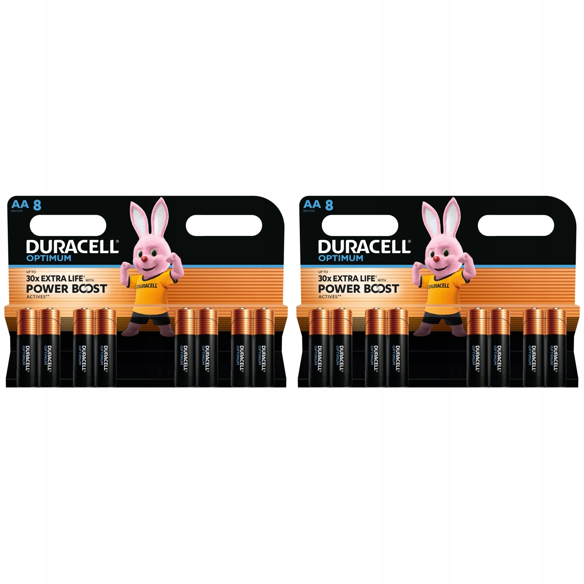 2× Baterie alkaliczne Duracell Optimum AA LR6 8 szt.