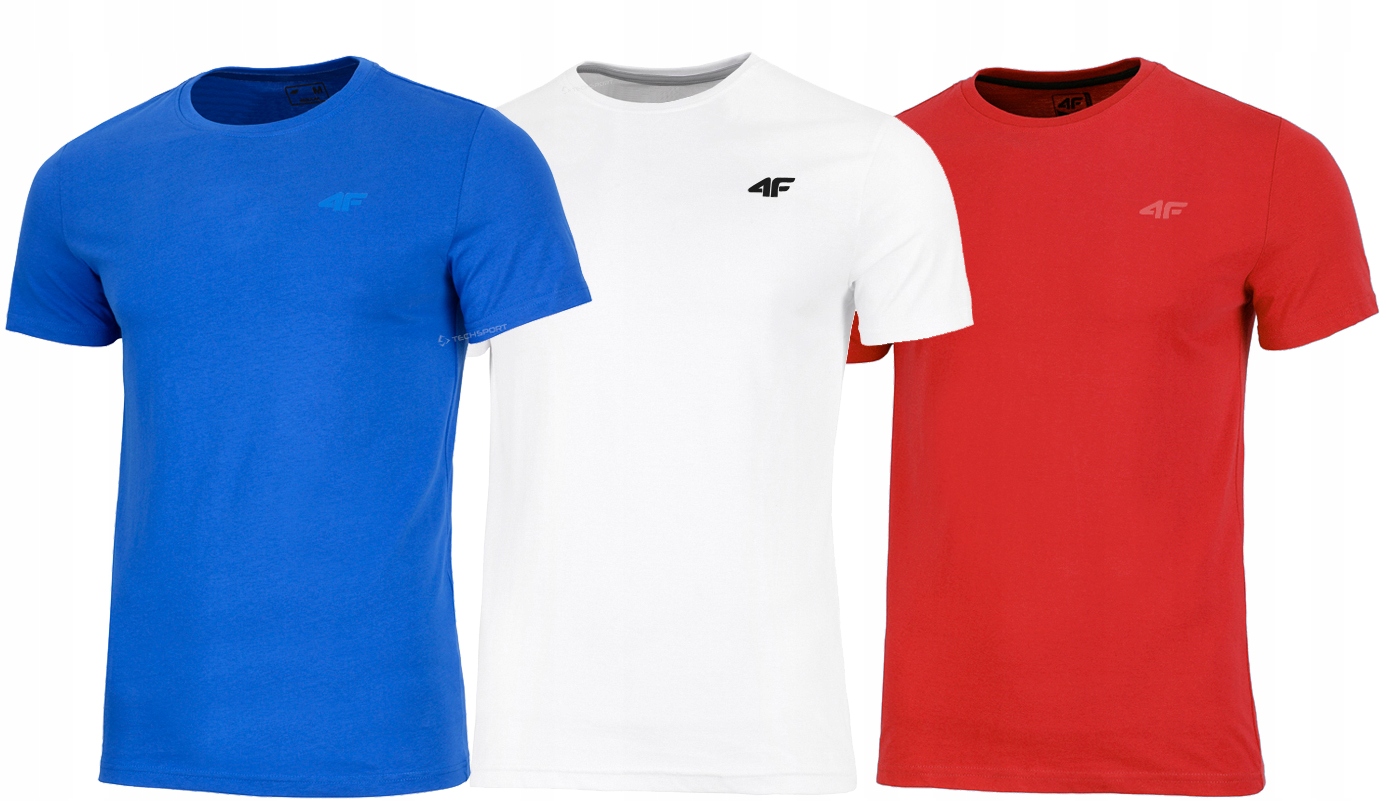 

4F Zestaw 3szt. Męska Koszulka T-shirt / rozm L