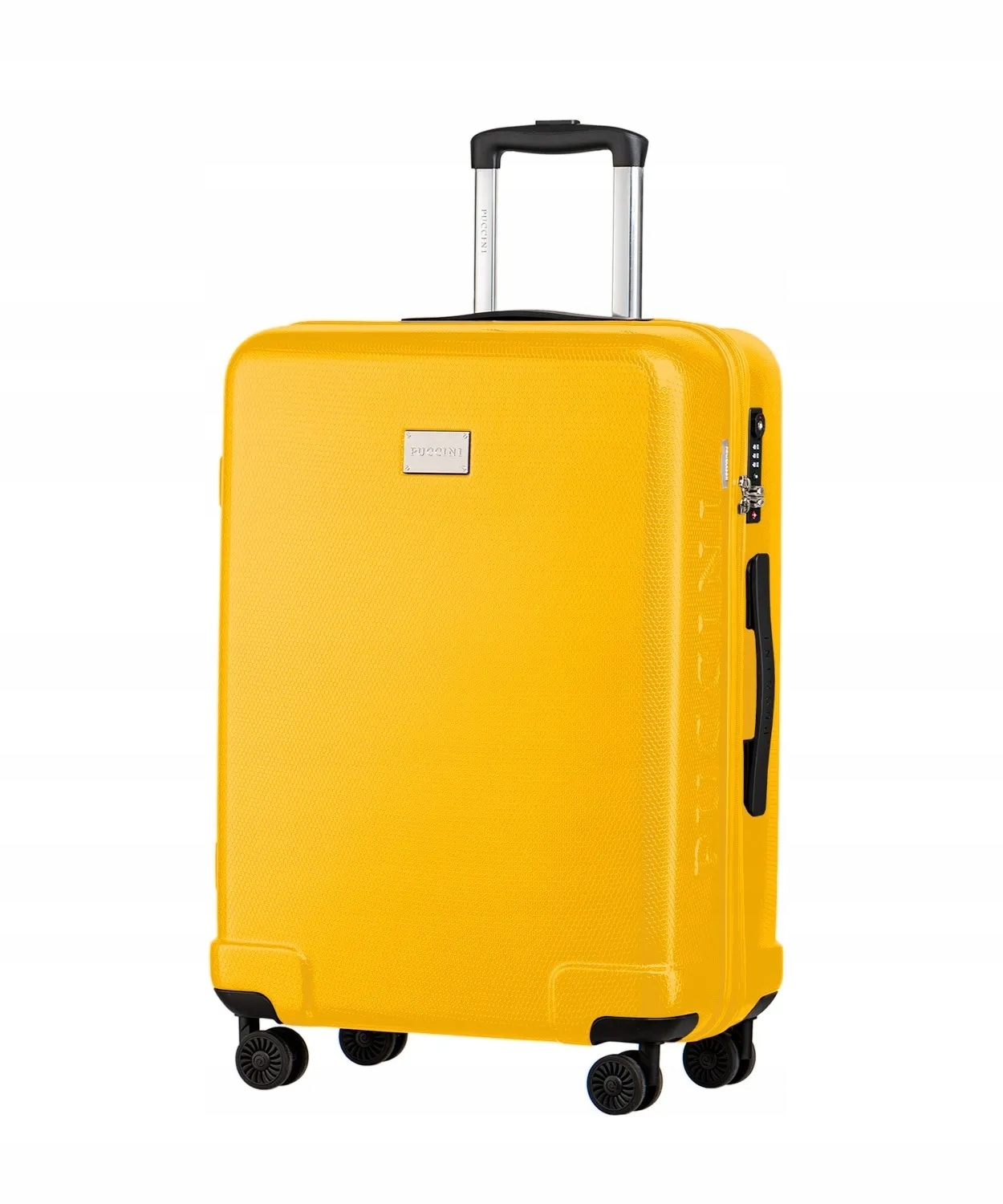 Walizka Średnia Podróżna Na Kółkach Twarda Puccini Żółta PC029B 6C