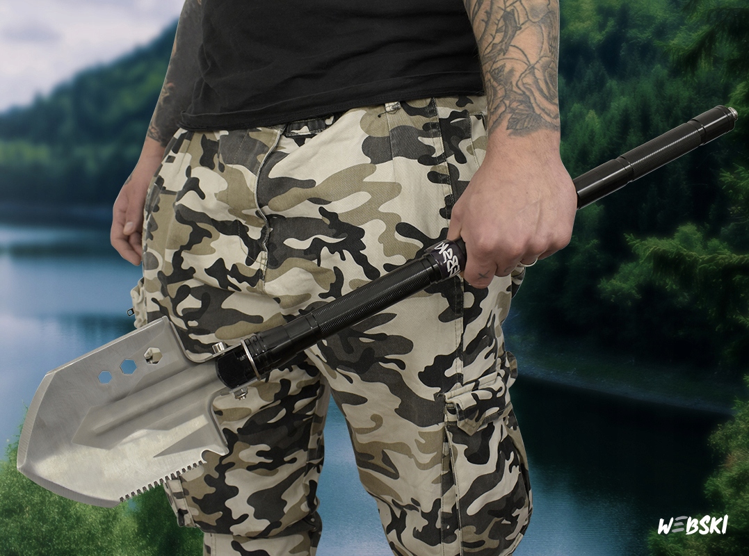 PREZENT NA DZIEŃ OJCA ZESTAW MILITARNY WOJSKOWY SAPERKA WIELOFUNKCYJNA ETUI Marka Webski