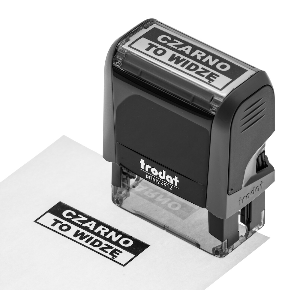 

Pieczątka Czarno To Widzę