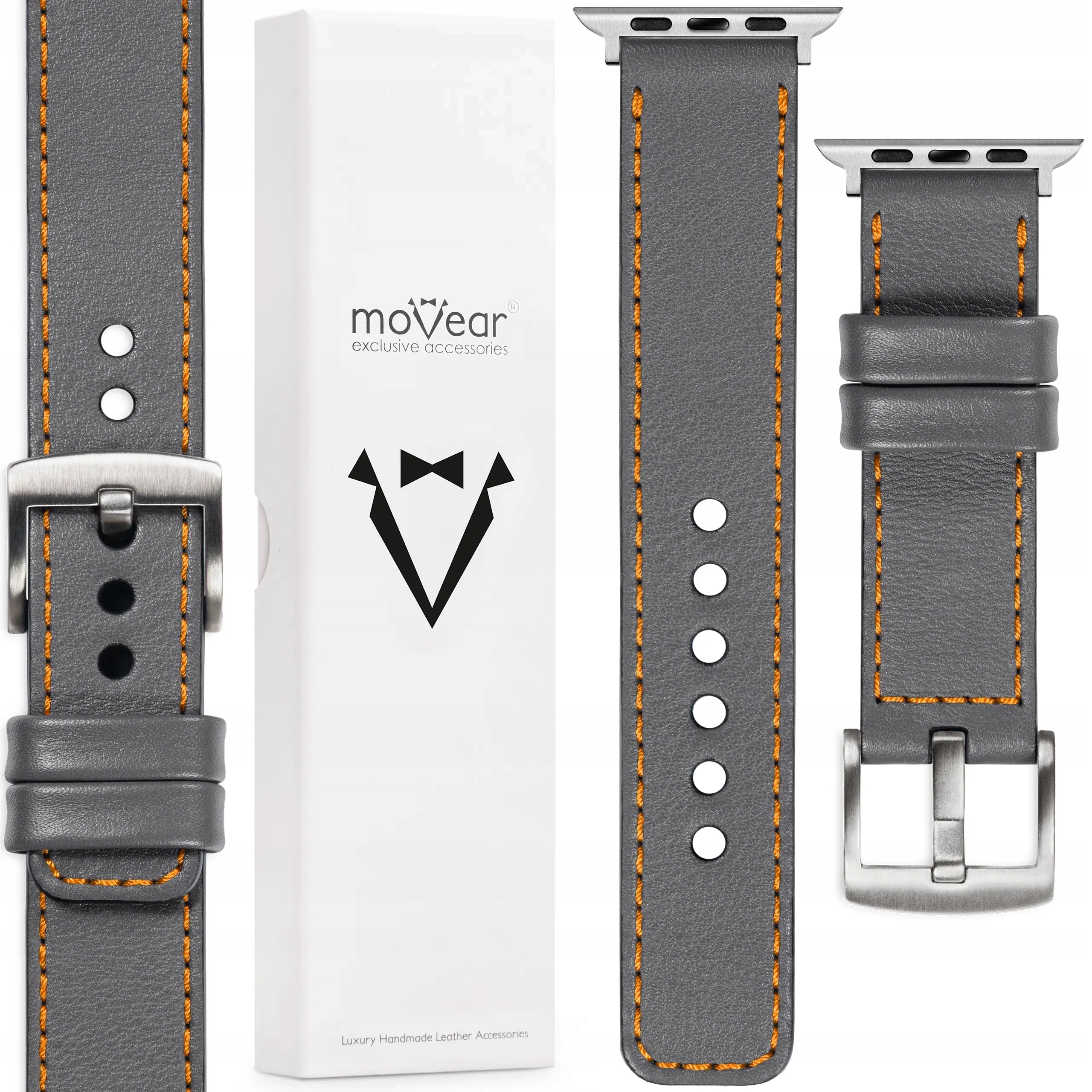 Kožený řemínek pro Apple Watch 10 9 8 7 6 52 1 Se Ultra Premium