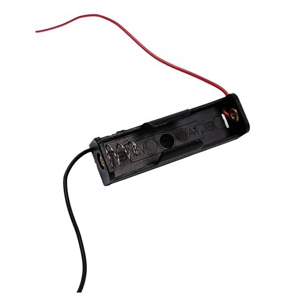 Koszyk na baterie 1xAA (R6 1.5V) - koszyczek kostka z przewodami Model 1xAA R6