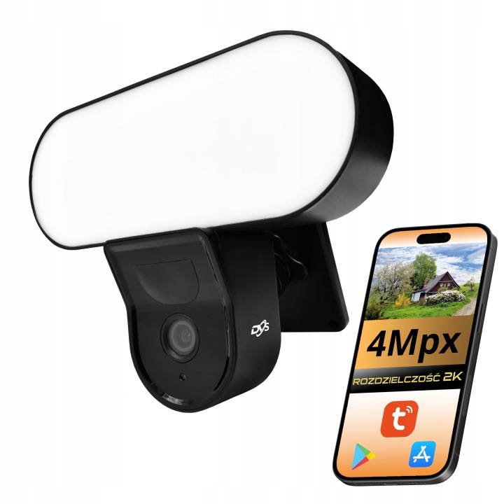 WiFi kamera s Led Ir Lampou Dvs 4Mpx Tuya Smart Lampa S Kamerou Skrytá Kamera