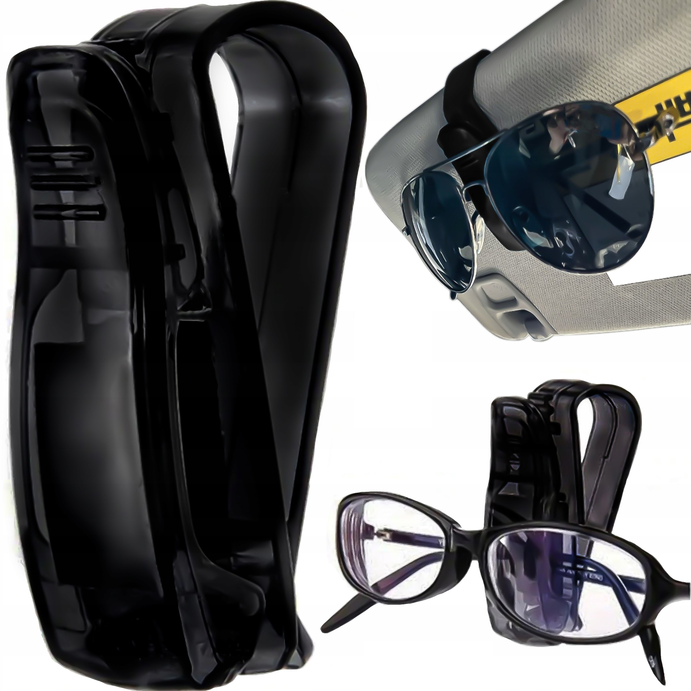 Uchwyt Klips Na Okulary Do Okularów Samochodowy Do Osłony